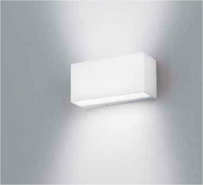 Edle beleuchtung applique led 2x15w warmes licht 3000k weiss ba20/2a/3k/w