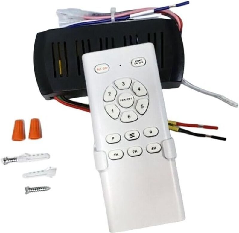 Frequenzumwandlungs-Fernbedienungsset für Deckenventilatoren mit 6 Geschwindigkeitsstufen, Hochspannungsempfänger, einfa...