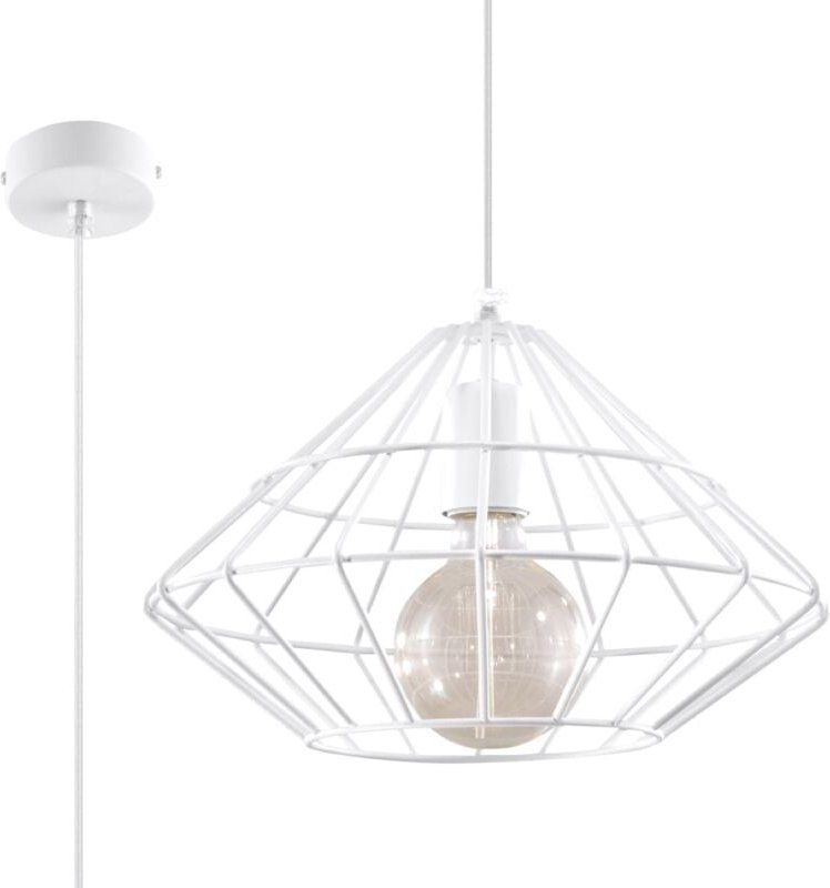 Hängelampe Marcho 1 E27 Weiss Lumilo 02.219.93