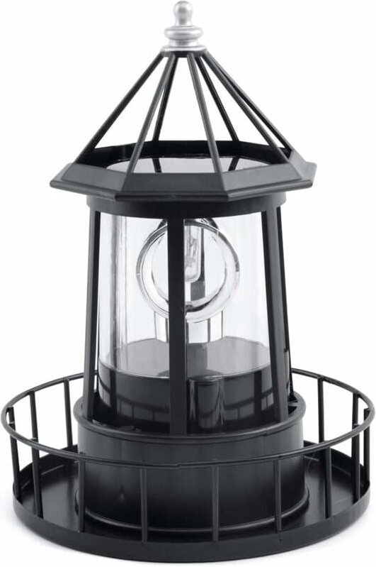 Led Solar Rotierenden Leuchtturm Lampe Outdoor Garten Dekoration Laterne für Pathway Patio Yard