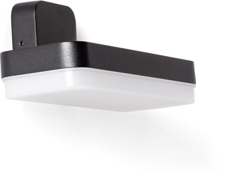 Led Wandleuchte Außen 10W Rechteckige Beleuchtung Schwarz Mirto Schwarz