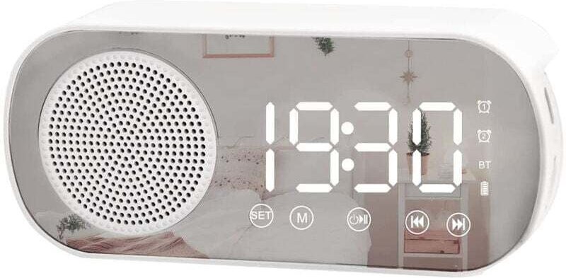 LED-Digitalwecker mit FM-Radio und Bluetooth-Lautsprecher
