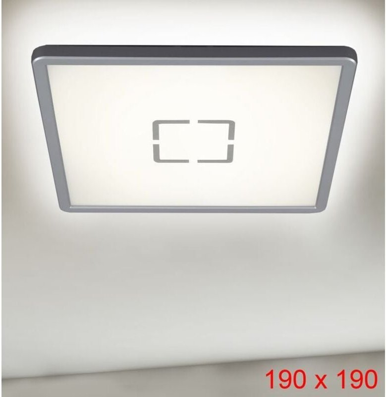 Briloner - led Panel Deckenleuchte Deckenlampe Lampe Leuchte weiß/schwarz flach