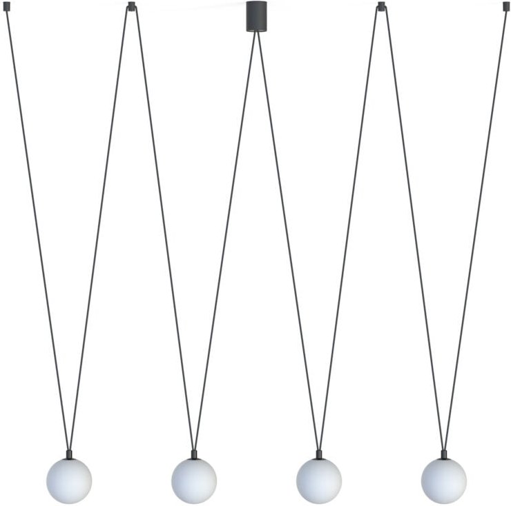 Hängelampen-Tragegurt 4 G9 Schwarz Nowodvorski 10354