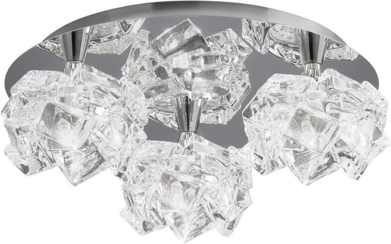 Inspired Mantra - Artic - Unterputzdecke 3 Light G9 Round Small, poliertes Chrom