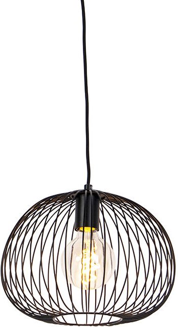 Design-Hängeleuchte Schwarz Draht - Wire Dough