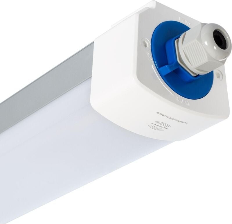 Efectoled - led Feuchtraumleuchte 120cm 40W High Lumen 150lm/W Aluminium IP65 Verbindbar mit Mikrowellensensor merrytek ...