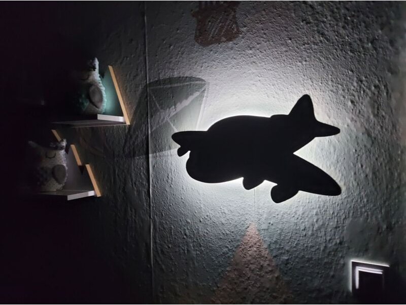 Jumbo-Flugzeug-Nachtlicht