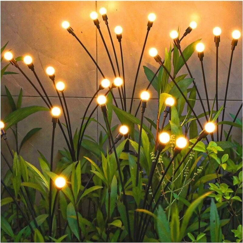 Thumbnail - Solarleuchten Außen, 4 Stück 10 led Solarleuchten Glühwürmchen für Garten, Balkon, Outdoor Solarlampe Gartendeko, Wasser...