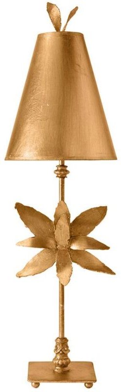 Tischleuchte Beistelllampe Wohnzimmerleuchte Stahl h 86 cm 1 Flammig Gold