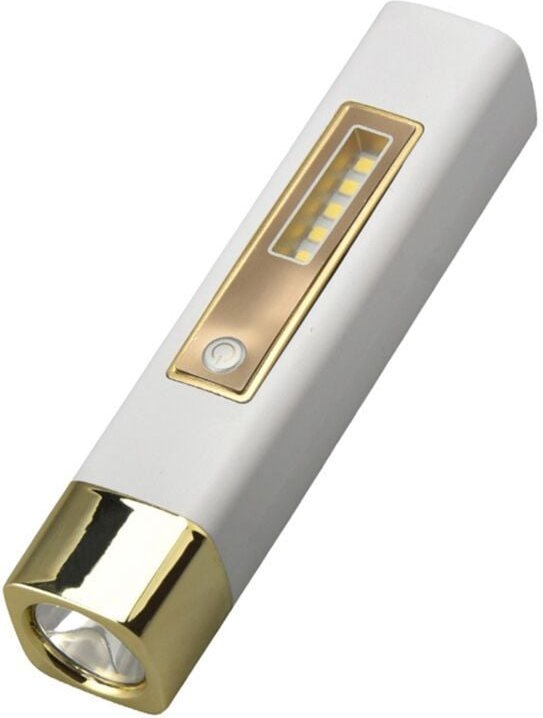 Outdoor Camping Notfall Kleine Tragbare Wiederaufladbare Taschenlampe 18650 Lithium COB LED-Taschenlampe Gold