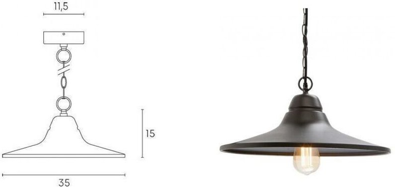 Monet metallaufhÄngung e27 schwarz 595/06 - Sovil