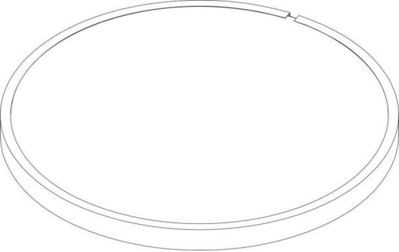 JU Ersatzteil TTNR: 8735100340 Verkleidungsdeckel D950x50 weiß Everp