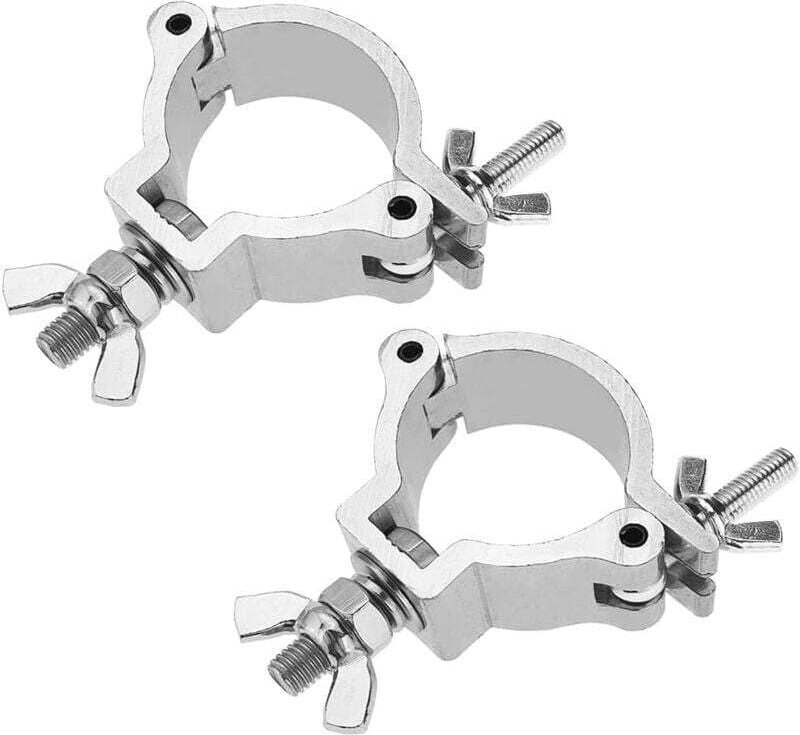 Stück Aluminium-Traversenklammer-Befestigungshaken für bewegliche Bühnenlichter und Scheinwerfer-Befestigungshaken, Silb...