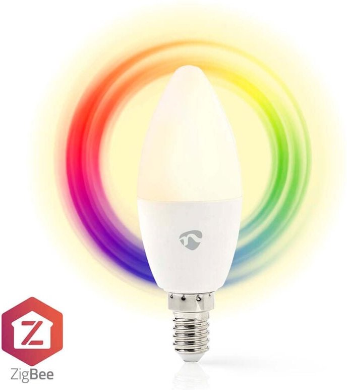 Smartlife full farg glodlampa zigbee 30 e14 470 lm 49 w rgb varm till cool vit 2200 - 6500 k android ios ljus 1 st