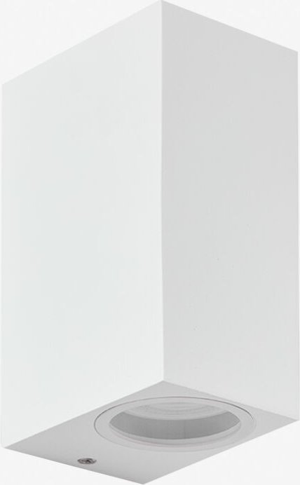 Sklum - Außenwandleuchte aus Aluminium mit 2 Dolton-Lichtpunkten Weiss