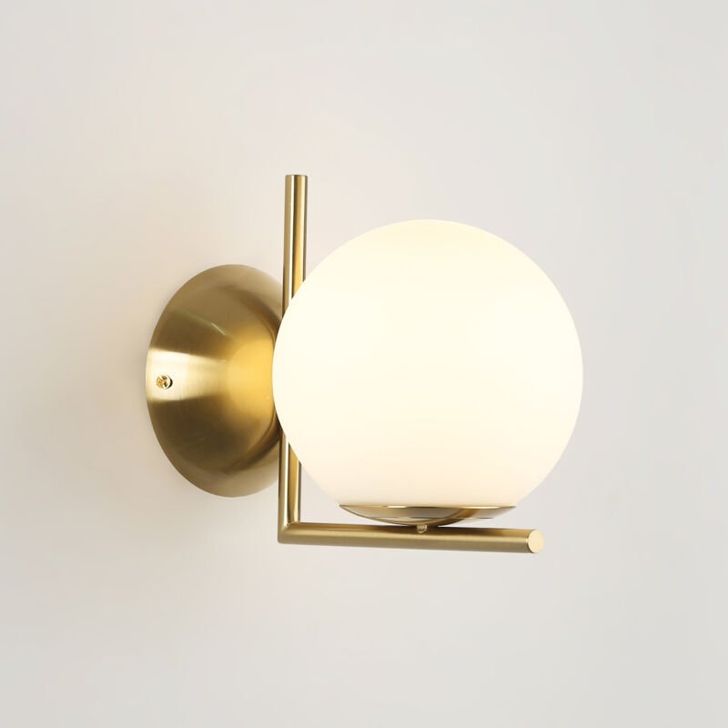 Thumbnail - Wandlampe Glaskugel "ATOM" - E27 - Ø 15cm