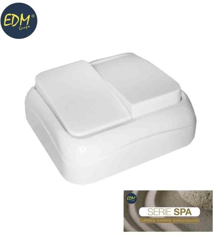 EDM - 43156 Doppelter Flächenschalter Serie Spa, mehrfarbig