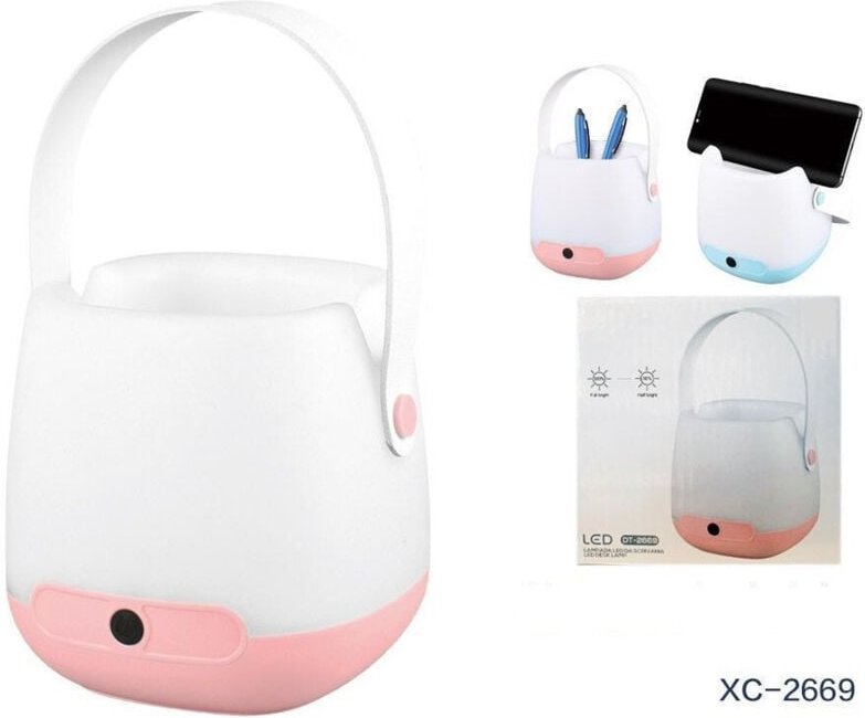 Trade Shop - dimmbare led-schreibtischlampe mit handygriff DT-2669 -