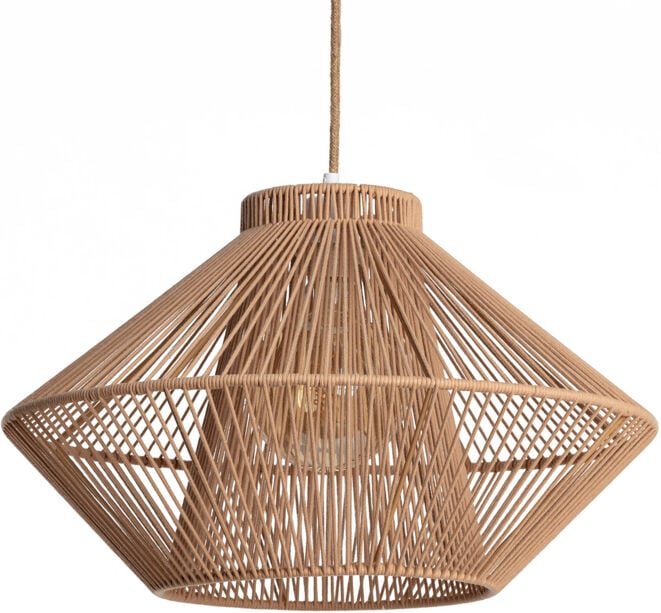 Pendelleuchte aus Naturseil Hana Braun