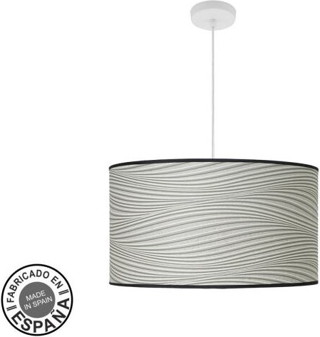 Fabrilamp - Fashion Pendelleuchte 3xe27 weiß/weiß grau regx50x50cm mit Diffusor