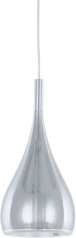 Italux Anon Chrom - Moderne hängende Pendelleuchte Chrom 1 Licht mit Metalllegierungsschirm, E27