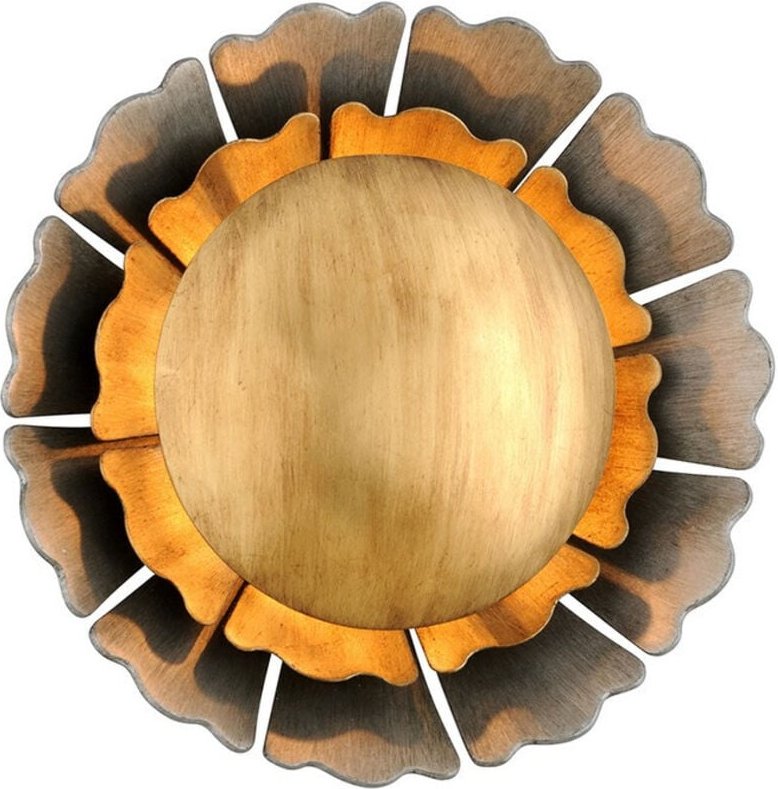 Magic Garden 1 Wandleuchte Schwarz Graphit Blattbronze