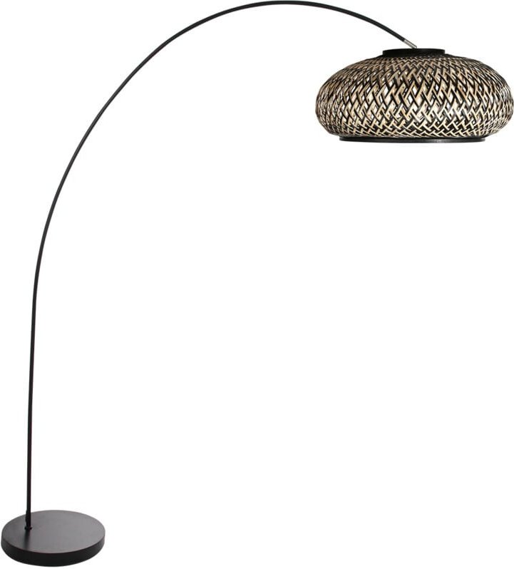 Mexlite - stehlampe - Solva - schwarz - bambus metall -