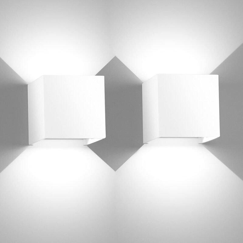 12W LED Wandlampe Modern Aluminum Wandleuchte Licht up Down Wandlicht Dimmbar für Wohnzimmer, Flur, Balkon, Schlafzimmer...