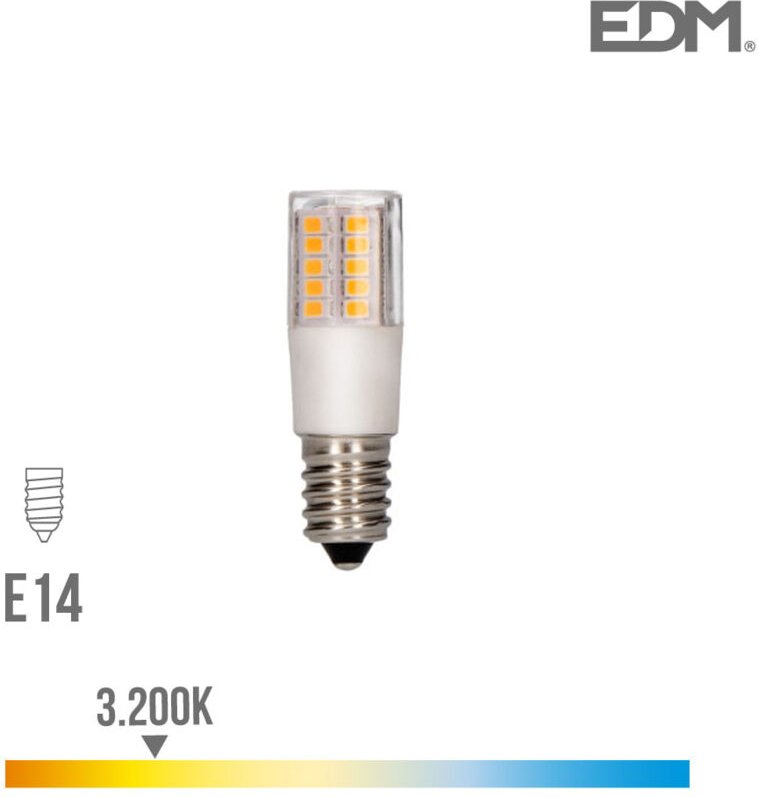 EDM - Röhrenförmige LED-Glühbirne E14 5,5 w 650 lm 3000 k warmes Licht Ø1,8 x 5,7 cm