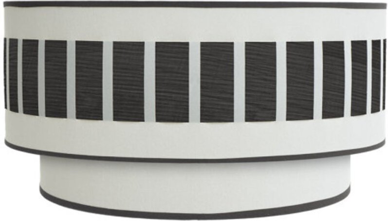 Ivanna wandleuchte 1xe27 weiß-schwarz holz 17x30x15 cm