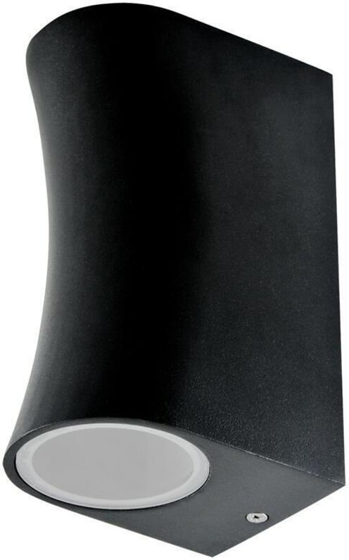 Außen-Garten-Wandleuchte Boston 2xGU10 IP44 schwarz Goldlux