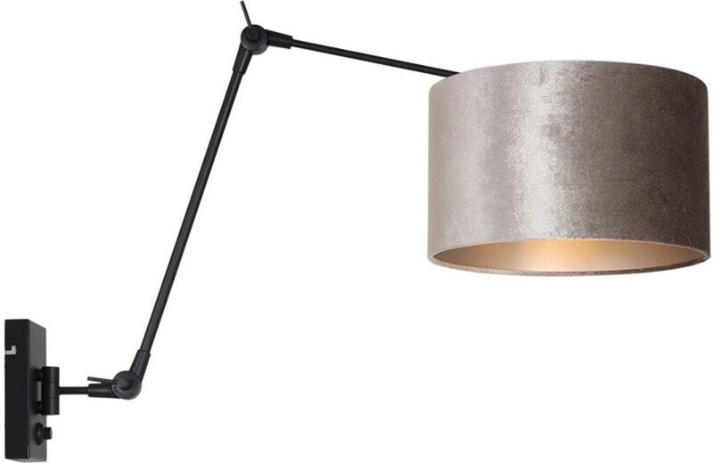 Wandleuchte - Prestige Chic - schwarz - metall - Steinhauer