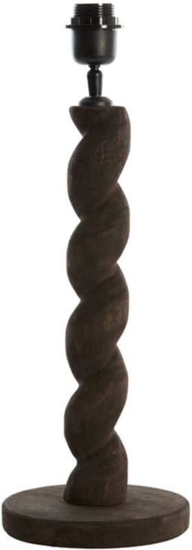 Tischlampe - Nanno - grau - holz - einzelne - Light&living