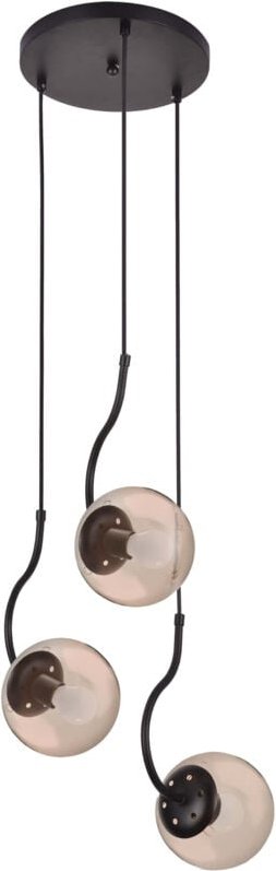 Haken-Hängelampe 3xE27 schwarz LP-125/3P BK Light Prestige