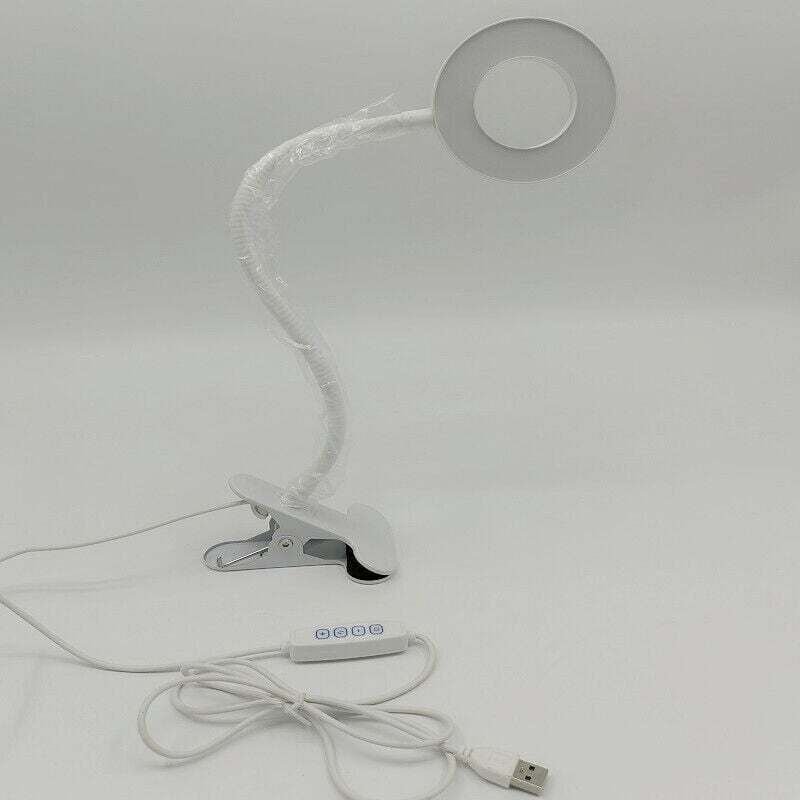 Klemmbare Schreibtischlampe, Helligkeit einstellbar, verstellbare Leselampe, USB-LED-Schreibtischlampe für Studium und A...