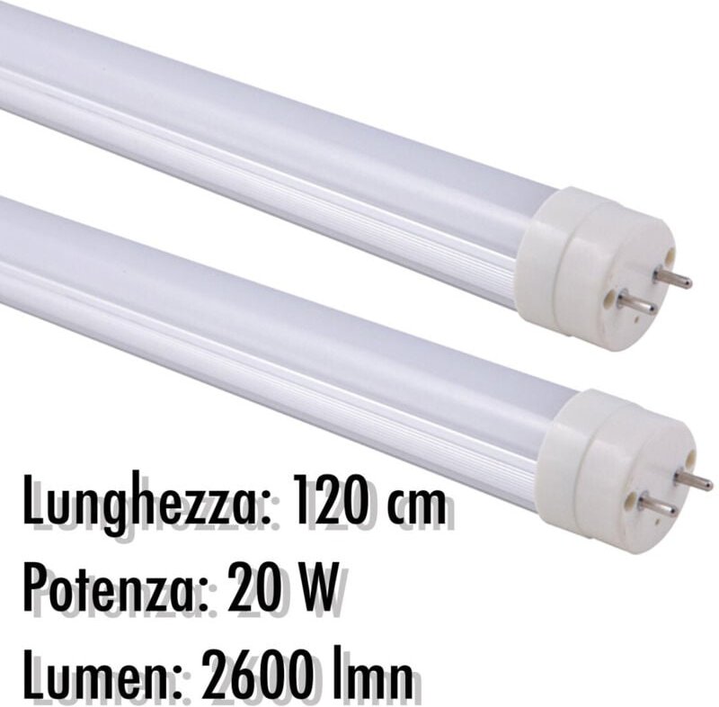 Trade Shop Traesio - Trade Shop - tubo neon led T8 20 w w w w att 2600 lmn mit opaca coperture from 120 cm bianca light ...