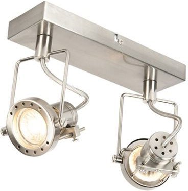 Industrie Spot Stahl 2-flammig schwenkbar - Suplux