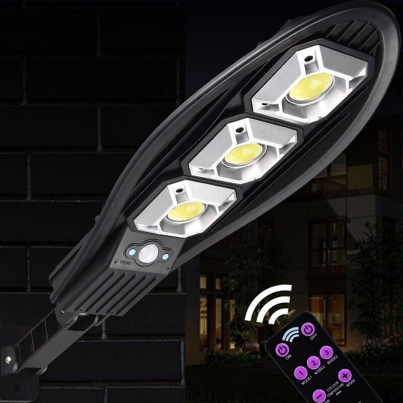 ALOVEZ Solarbetriebener LED-Fluter mit Bewegungsmelder, autonome Beleuchtung für Sicherheit, Garten, Wand, Garage