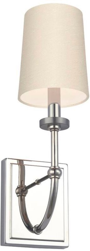 Wandlampe Wandleuchte Küchenlampe Feuchtraumlampe Spiegelleuchte Stoff chrom led