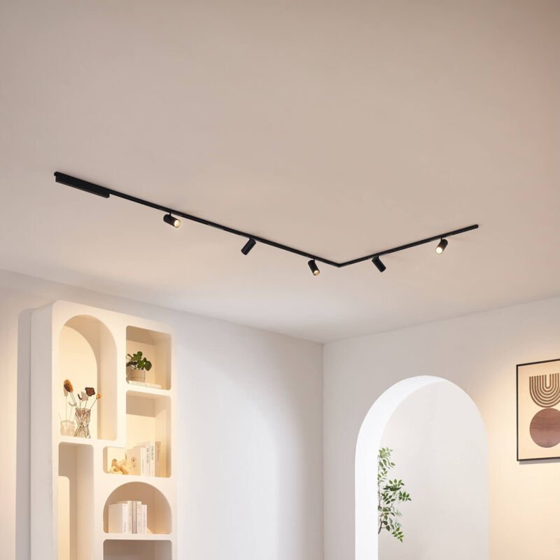 Beleuchtungssystem auf Magnetschiene weiß 3 m 5 LED Spots 35W - Lyne