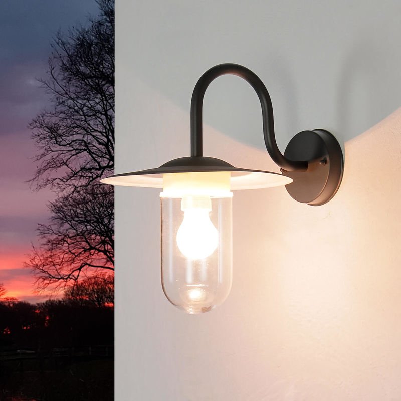 Thumbnail - Maritime Wandlampe göteborg Anthrazit Außen E27 IP44