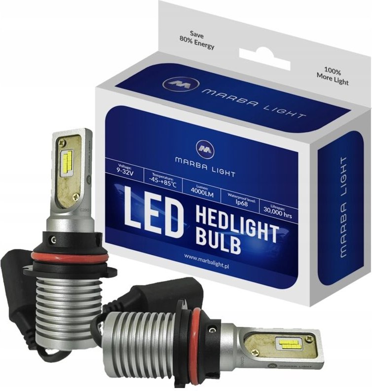 LED-Lampe HB5 9007 ML12HB5 Zulassung E9 4000LM