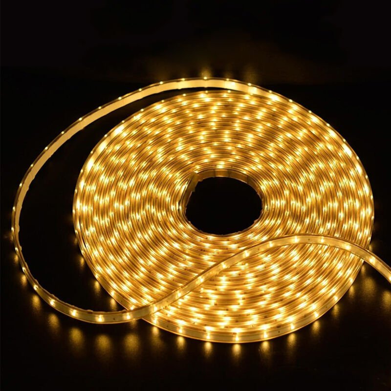 m LED-Streifen + 2 m Kabel, Fernbedienung, Warmlicht, Lichtsteuerung, 8 Modi, USB-Ladefunktion, selbstklebender COB-Sola...
