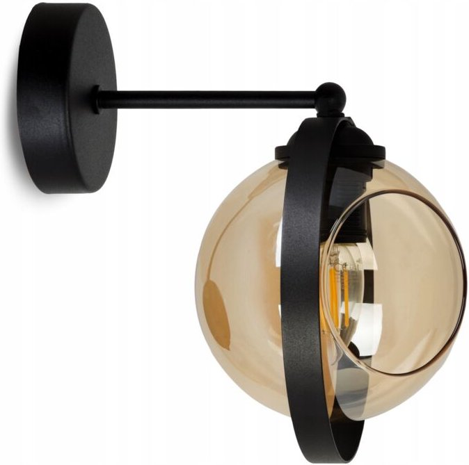 Moderne Wandleuchte Mit Honigglasring