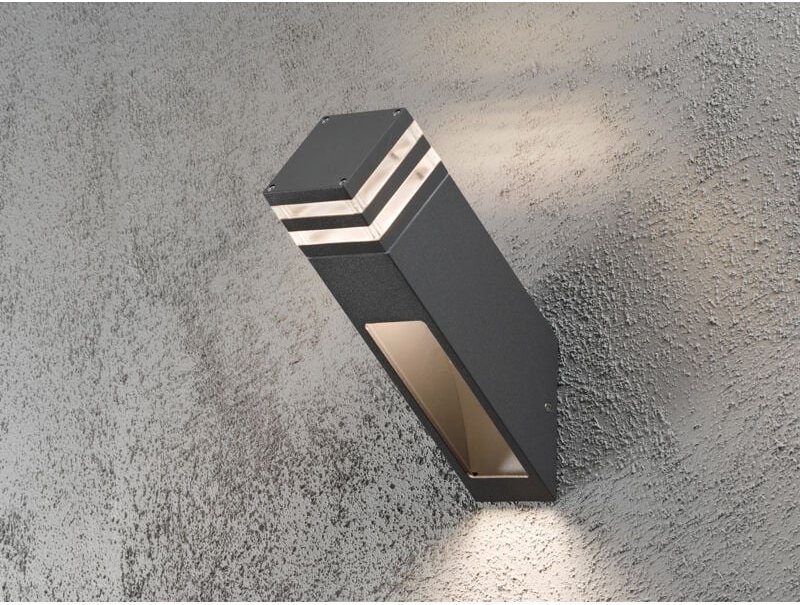 Konstsmide - Wandleuchte massa, anthrazit, 8 Watt hp-led, 800 Lumen, IP54