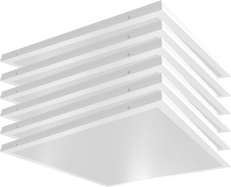 Led Einbaustrahler flach led Einbaupanel quadratisch Einbau Deckenstrahler led Deckenleuchte weiß, Aluminium, 36W 4320lm...