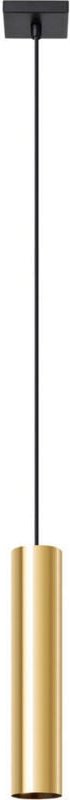 Lagos Moderne schlanke Pendel-Deckenleuchte, poliertes Gold, 1 x GU10 - Sollux