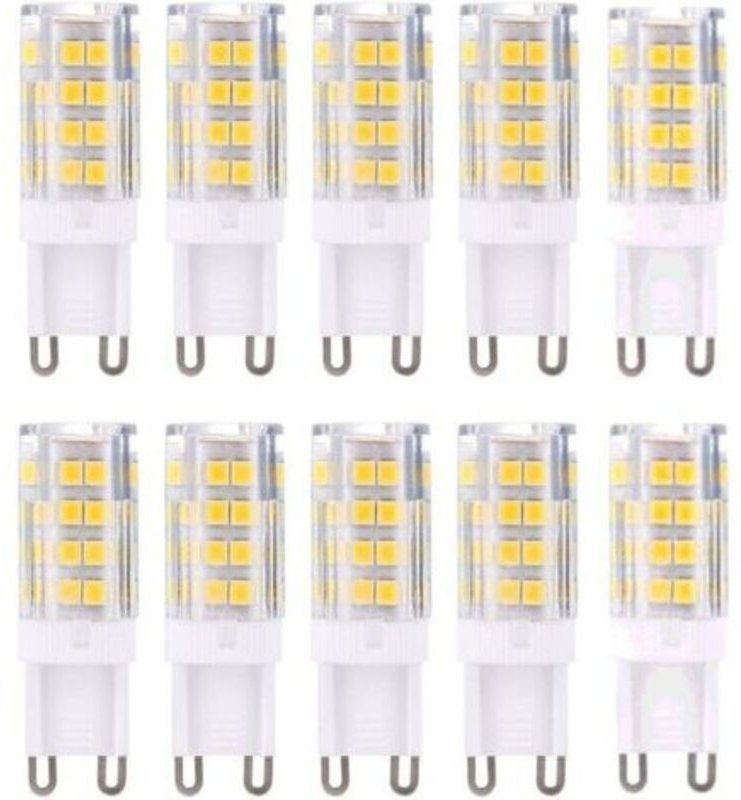G9 LED-Lampen, 5 W entsprechen einer 40-W-Halogenlampe, 6000 K Weiß, flimmerfrei, energiesparend, nicht dimmbar (10er-Pa...