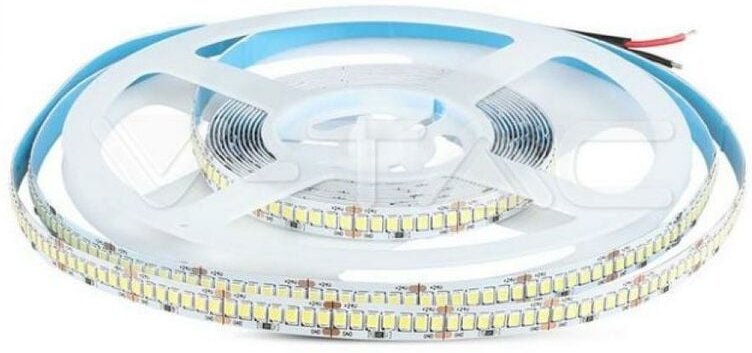 V-tac - LED-Streifen SMD2835 18W/m 5m 238 LED/m 135LM/W 24V Kaltweiß IP20 10mm